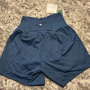 HALARA Softlyzero Airy Blue High Waist Athletic Shorts